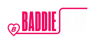Baddie Glam PR logo rosa transparente