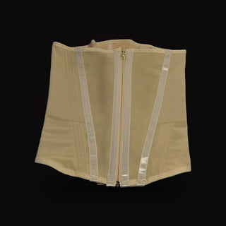 NUDE ILLUSION — faja corset de cintura en tono nude, vista frontal